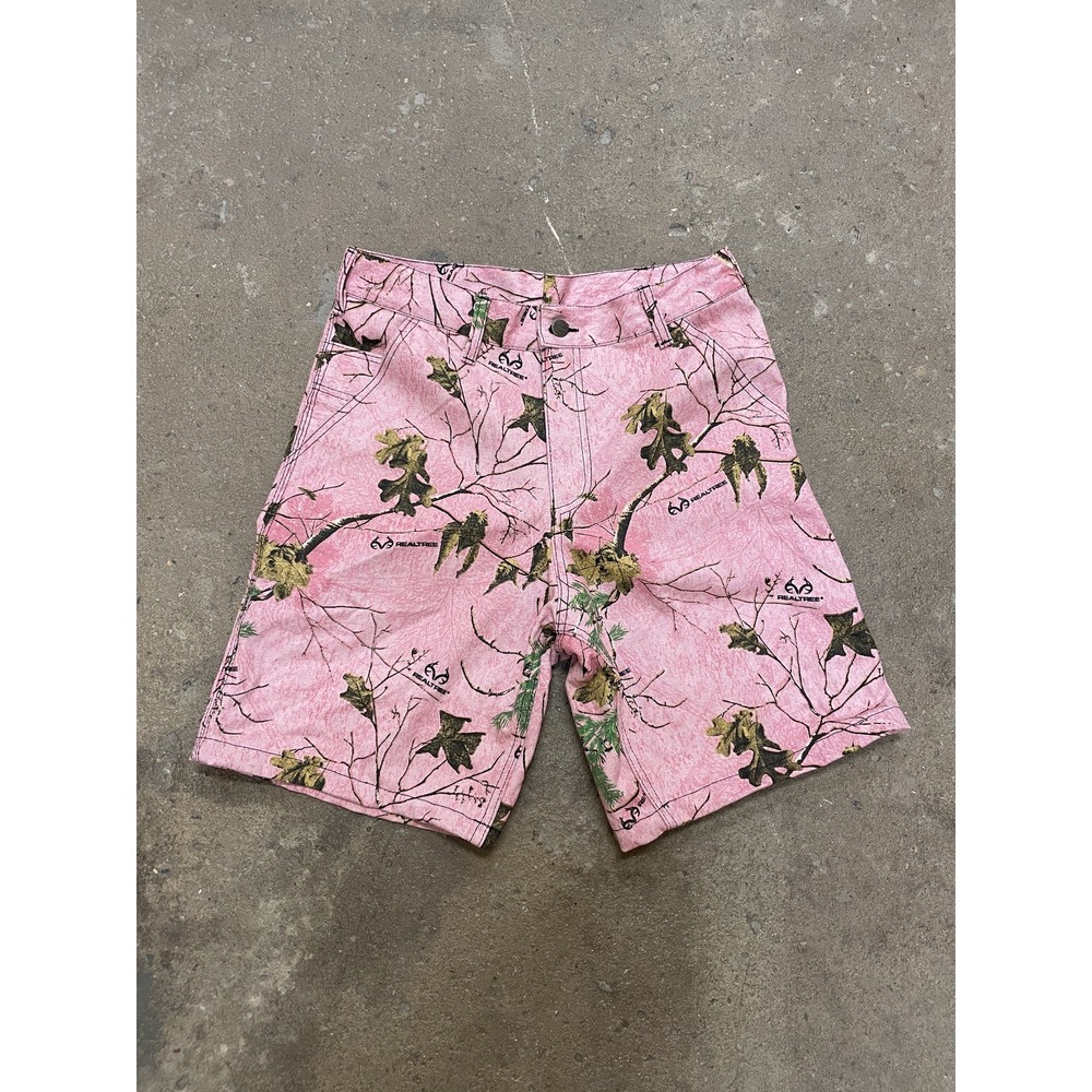Carhartt‎ RealTree Pink Camouflage Carpenter Y2K Shorts NEW Sz 30, 32, 34, 36
